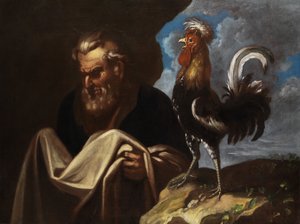 Pierre avec le coq - Petr Brandl